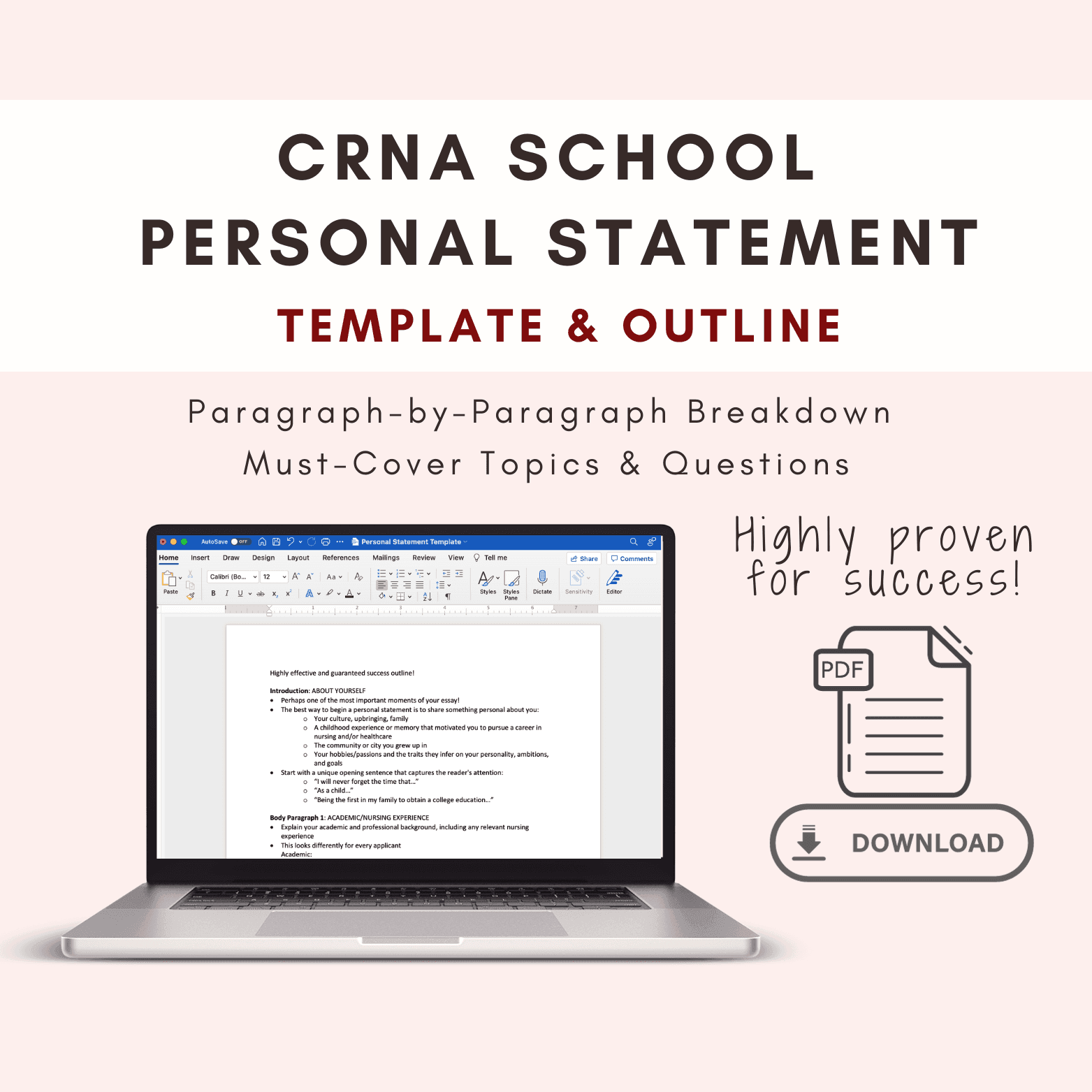 crna school personal statement