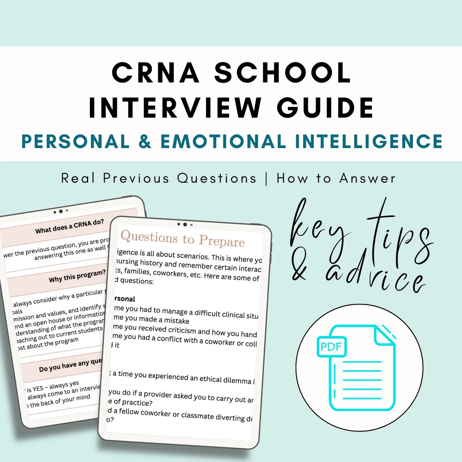 Emotional Intelligence & Personal CRNA School Interview Questions